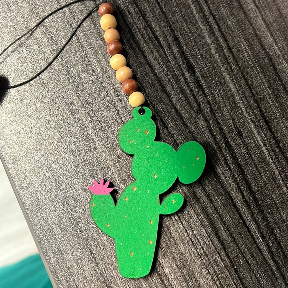 Mickey Mouse Cactus car charm